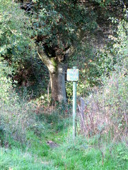 Oct 2013: 17A footpath entrance